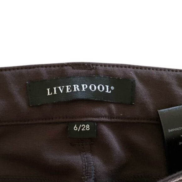 Liverpool Madonna Legging Pants in Dark Roast 6 - Picture 2 of 4